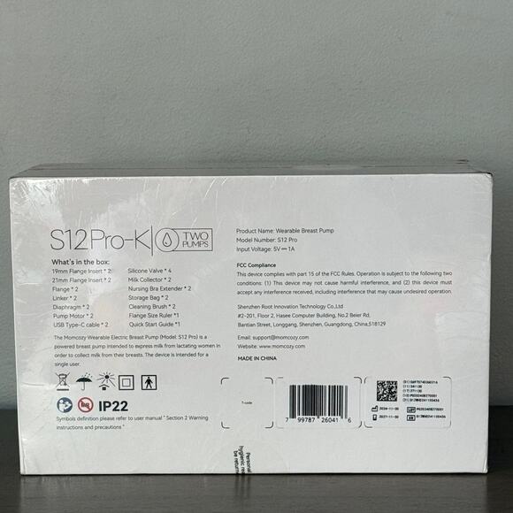 Momcozy S12 Pro-K Wearable Pump 3 Modes 9 Levels Quiet Design App enabled SEALED - Picture 2 of 5